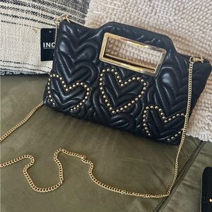 I.N.C. Concepts Juditth Studded Heart Quilted Bag (exclusive at Macy’s) NWT